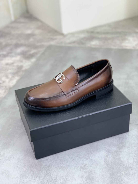 דולצ'ה גאבנה מוקסין חום עור מלא