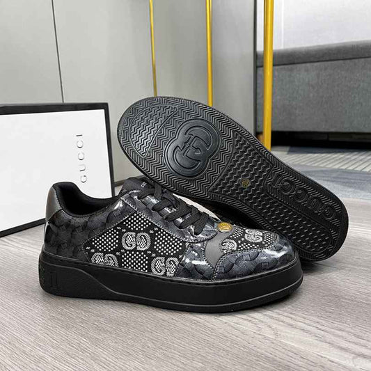 גוצ'י סניקרס שחור אפור