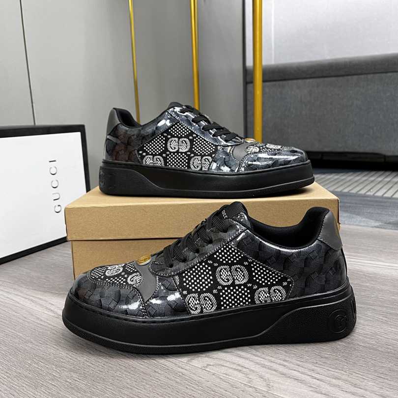 גוצ'י סניקרס שחור אפור