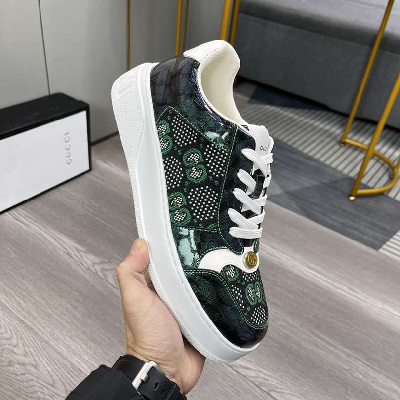 גוצ'י סניקרס שחור ירוק