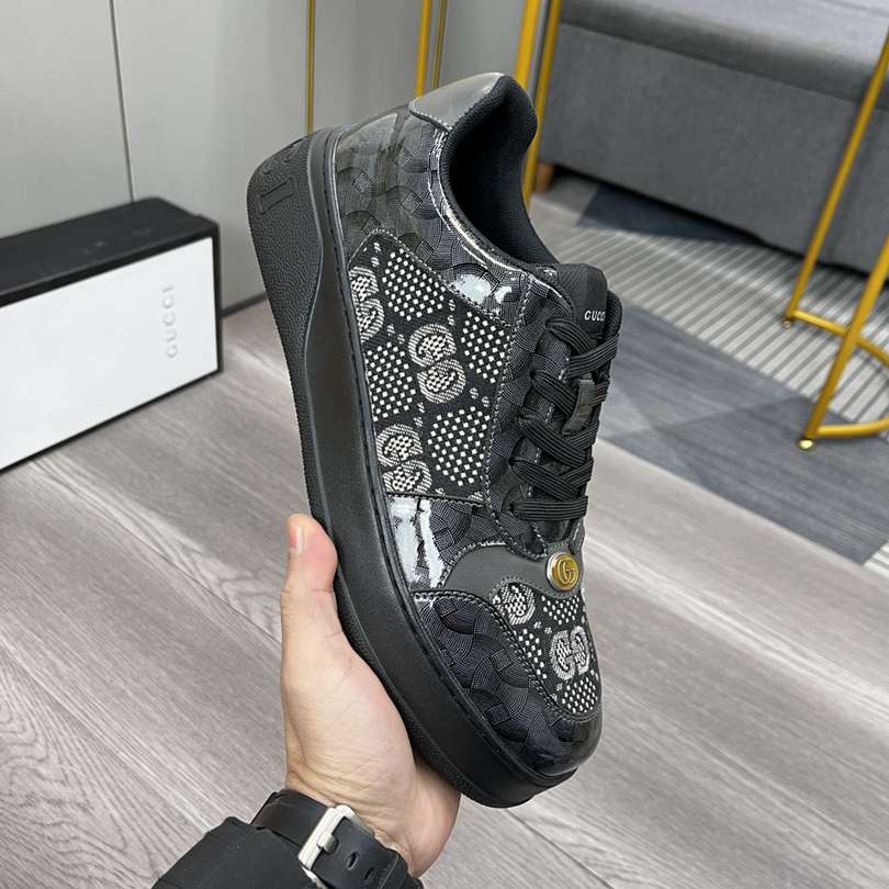 גוצ'י סניקרס שחור אפור